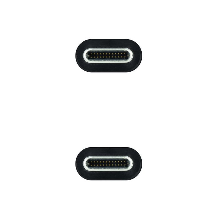 Nanocable Cable USB 3.1 Tipo-C a Tipo-C 100W 10Gbps 2m Negro